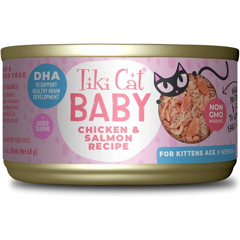 Tiki Cat Baby Chicken & Salmon Recipe 2.4 Oz