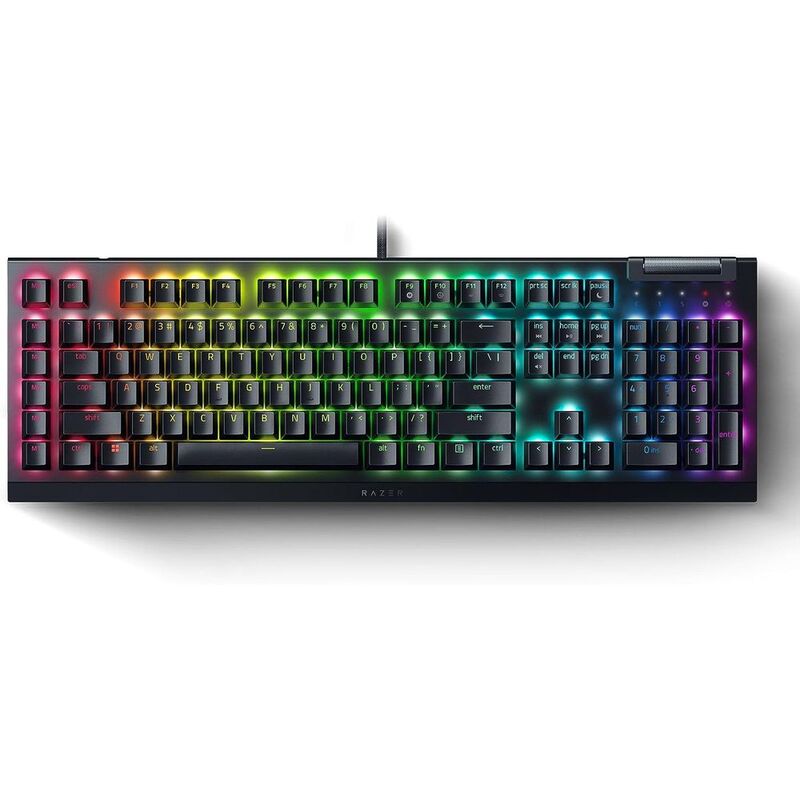 Razer BlackWidow V4 X Mechanical Gaming Keyboard - Green Switch - Razer Chroma RGB - (Arabic/English)