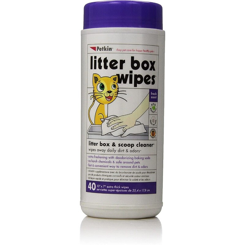Petkin Cat Litter Box Wipes Dog Hygiene & Cat Hygiene Wipes