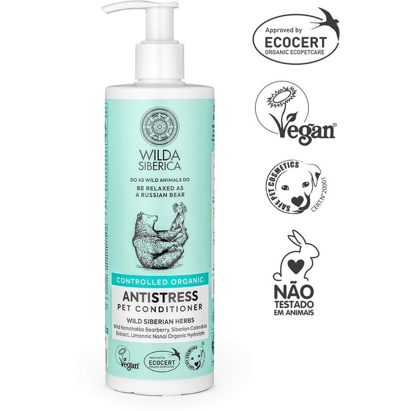 Wilda Siberica Controlled Organic - Natural & Vegan Antistress Pet Conditioner - 400 ml