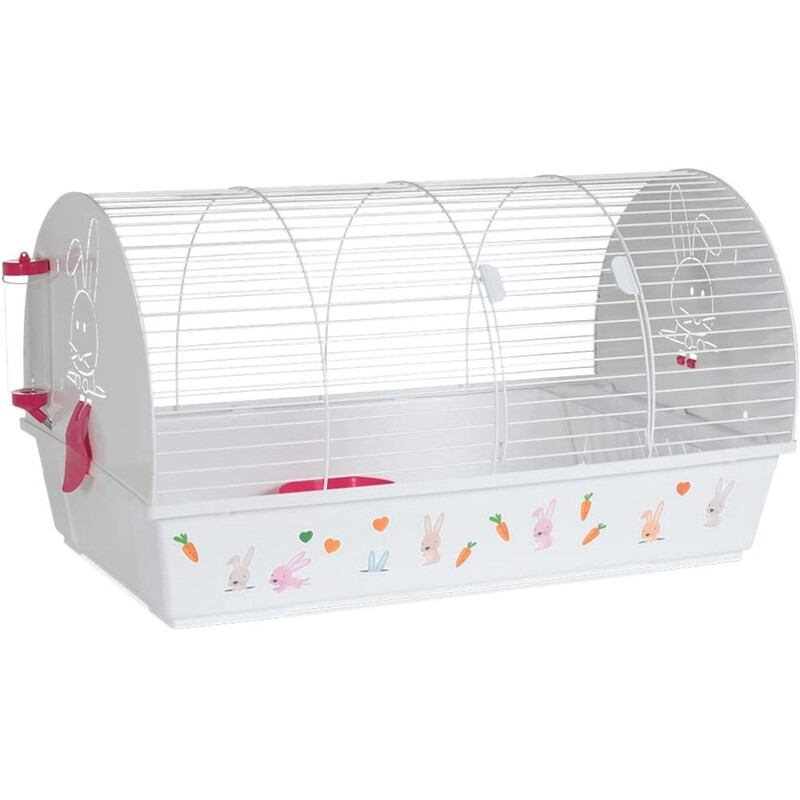 Voltrega Spain Rabbit Cage 990 White Fuchsia