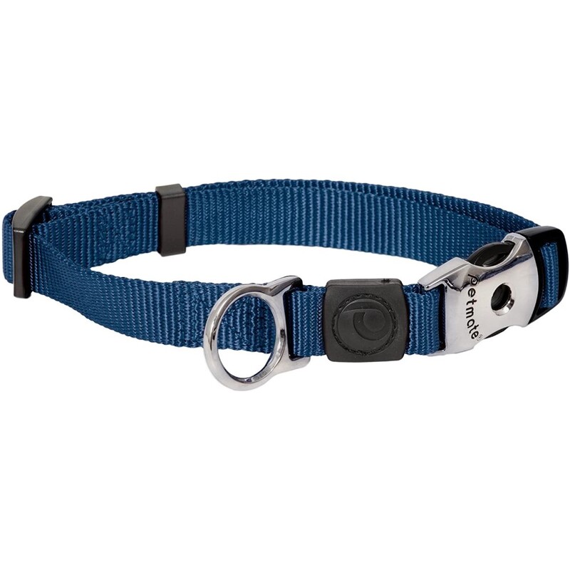 Aspen Pet 15708 Nylon Adjustable Collar - 10-Inch - Blue