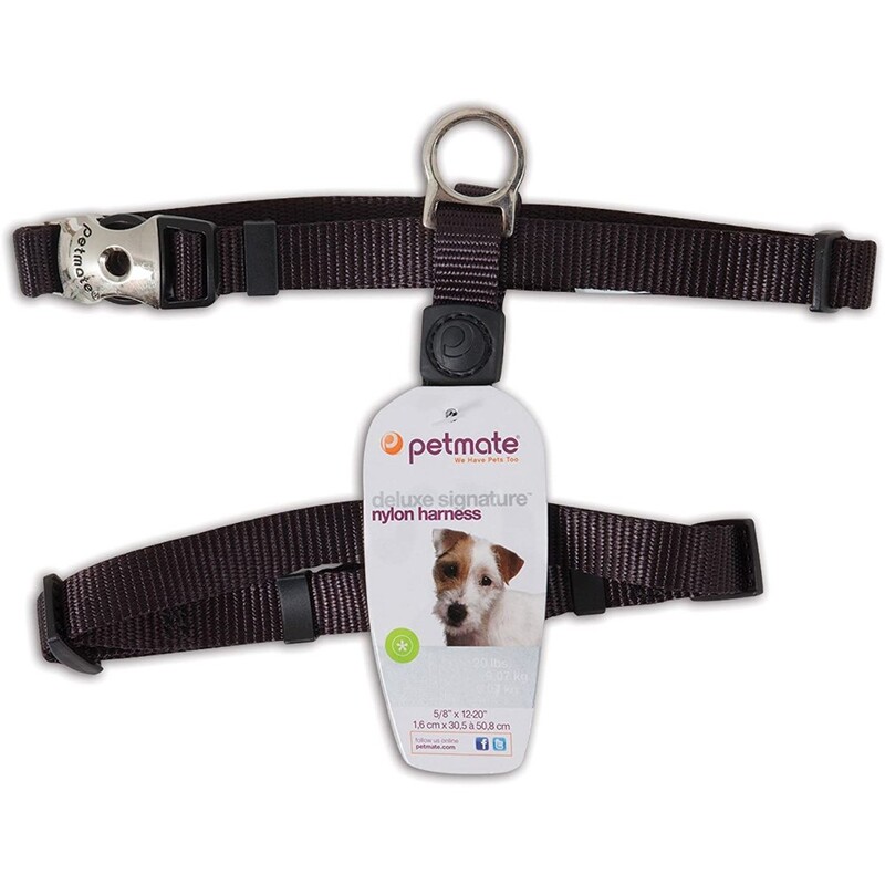 Aspen Pet Deluxe Petmate Harness - 5/8" x 20" - Coal