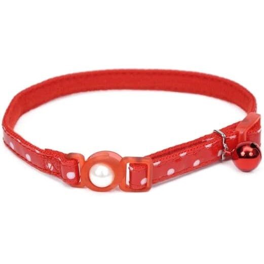 Coastal Safe Fashion Adjustable Breakaway Red Cat Collar
