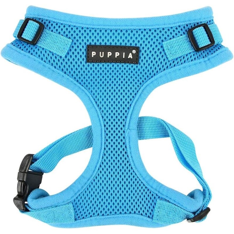 Puppia Authentic Puppia Ritefit Harness with Adjustable Neck - Sky Blue - Medium