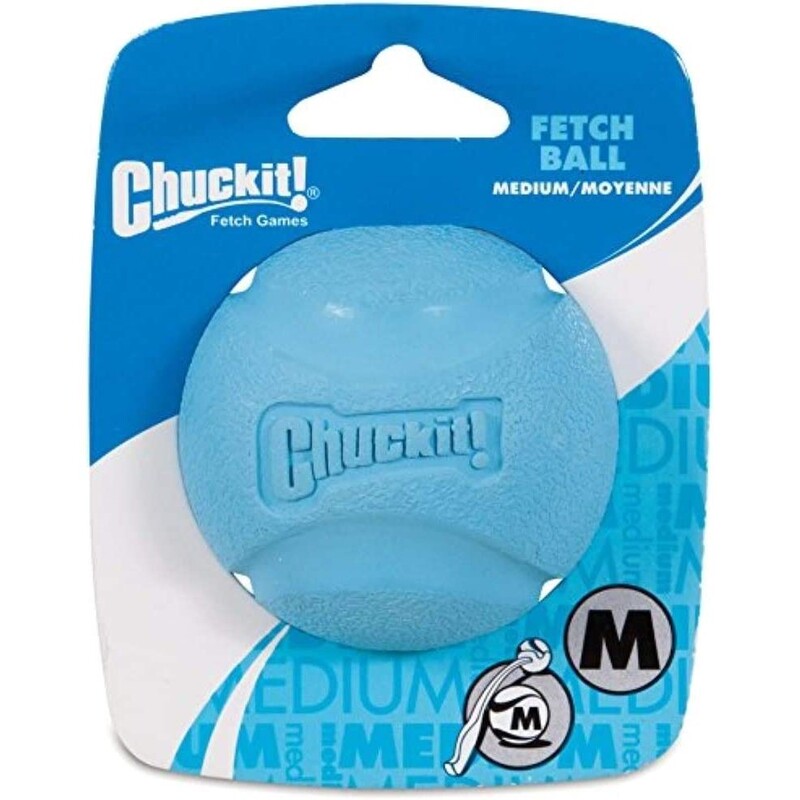 Chuckit! High-Bounce Rubber Fetch Ball - Medium (Colors Vary) 1 Qty