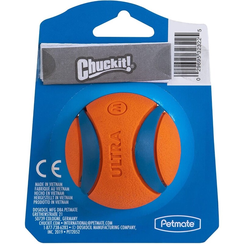 Chuckit! Ultra Ball - Medium (2.5 Inch) 1 Pack - Medium - 2.5-Inch - 1-Pack