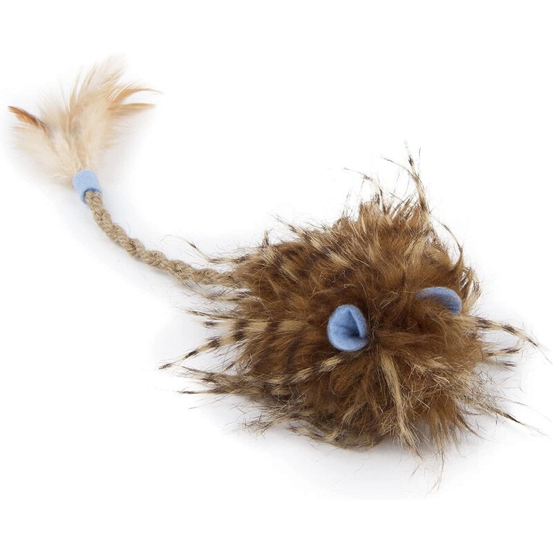 Petlinks Wild Wooly Long Tailed Mouse Catnip & Silvervine Cat Toy