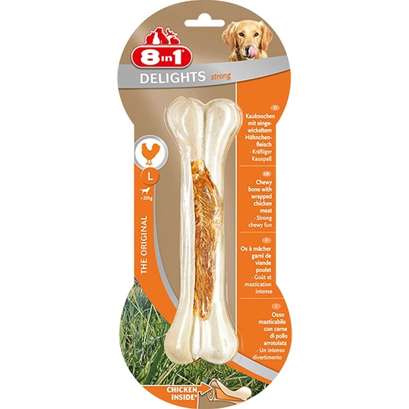 8IN1 Delights Bone (Large) Tasty Dog Treats