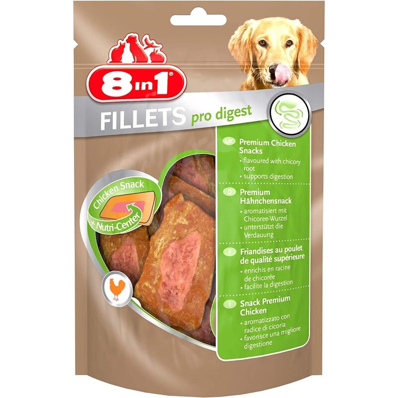 8IN1 Fillets Pro Digest S 80 g Tasty Dog Treats