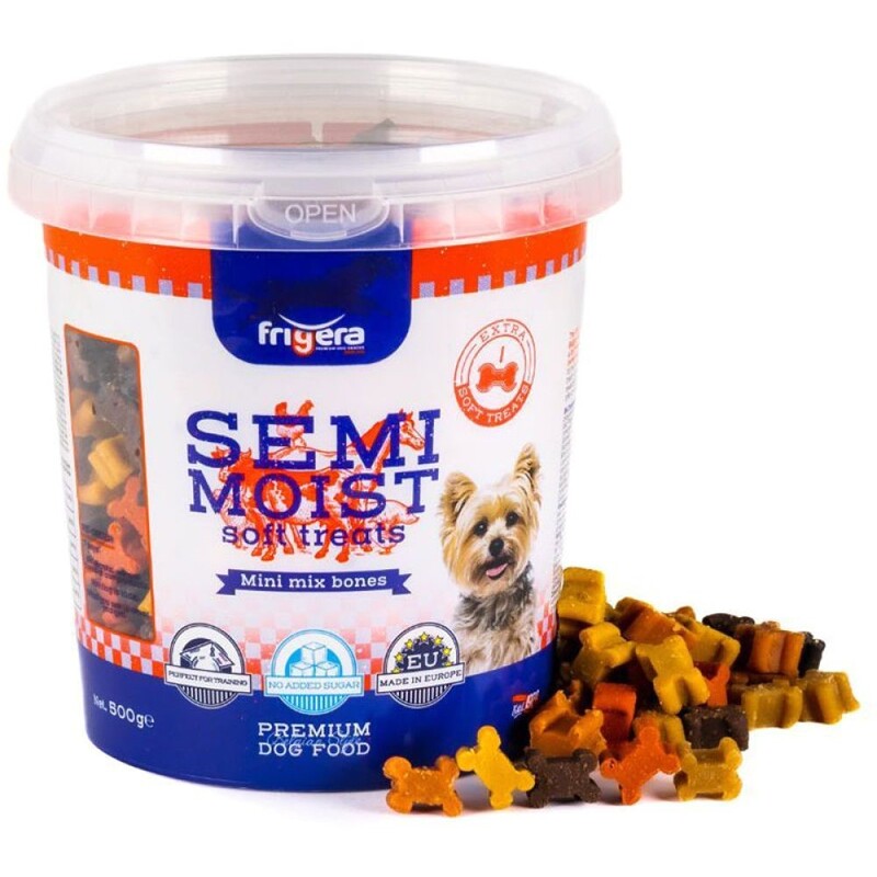 Frigera Semi-Moist Soft Treats Mini Mix Bones 500 g