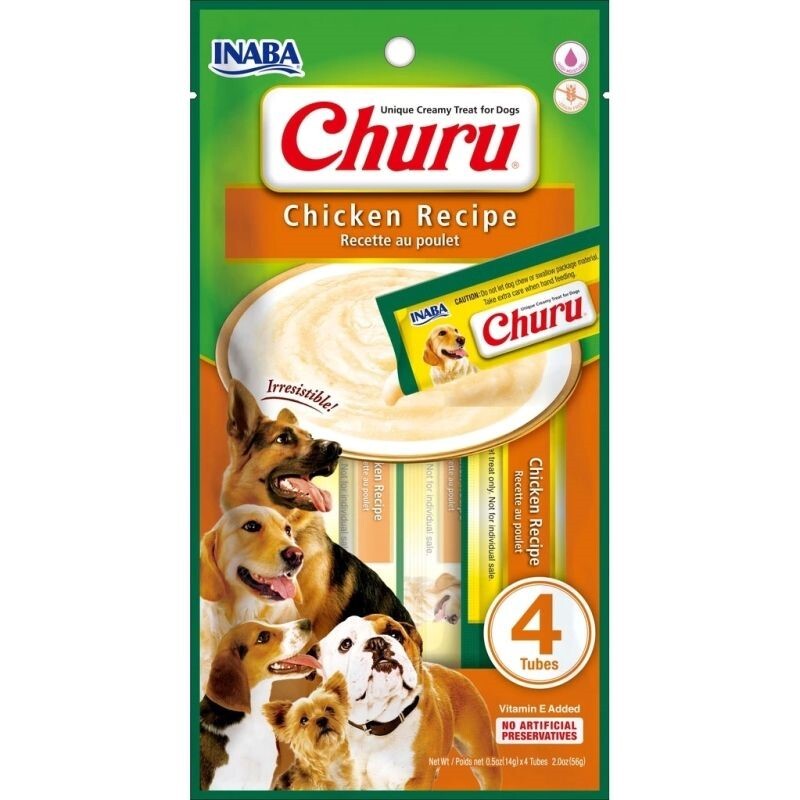 Inaba Churu Chicken Recipe 56G/4 Sticks Per Pack