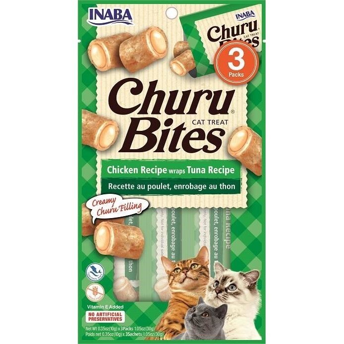 Inaba Churu Chicken Recipe Wraps Tuna Recipe 30 g /3 Pouches Per Pack