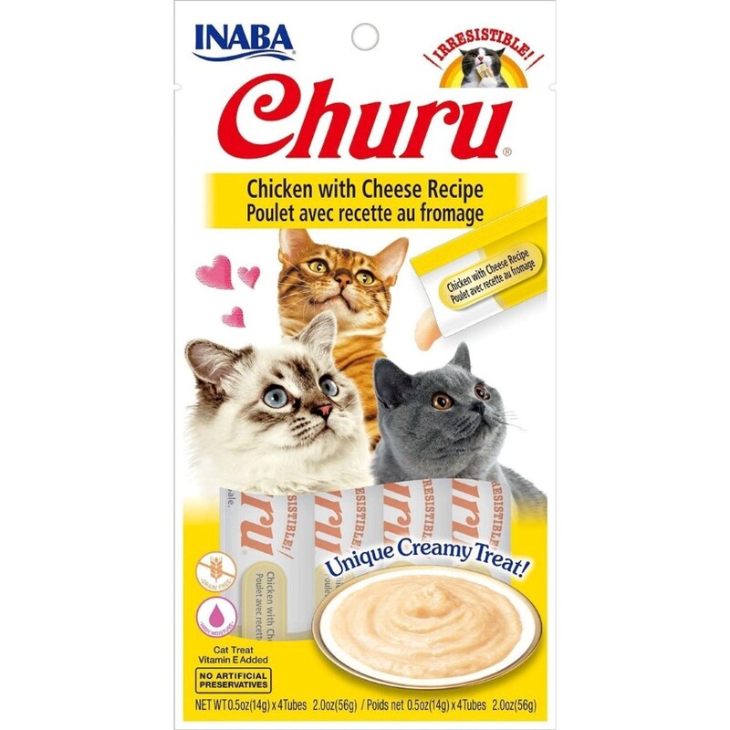 Inaba Churu Chicken with Cheese 56 G/4 Sticks Per Pack