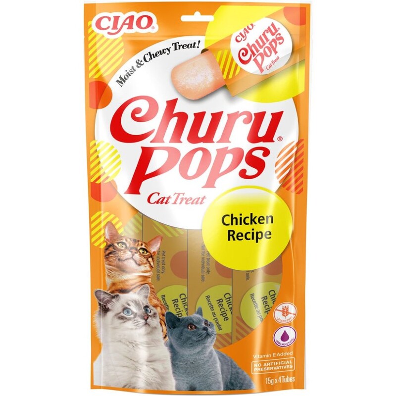 Inaba Churu Inaba Churu Pops Chicken 60 g/4 Sticks Per Pack