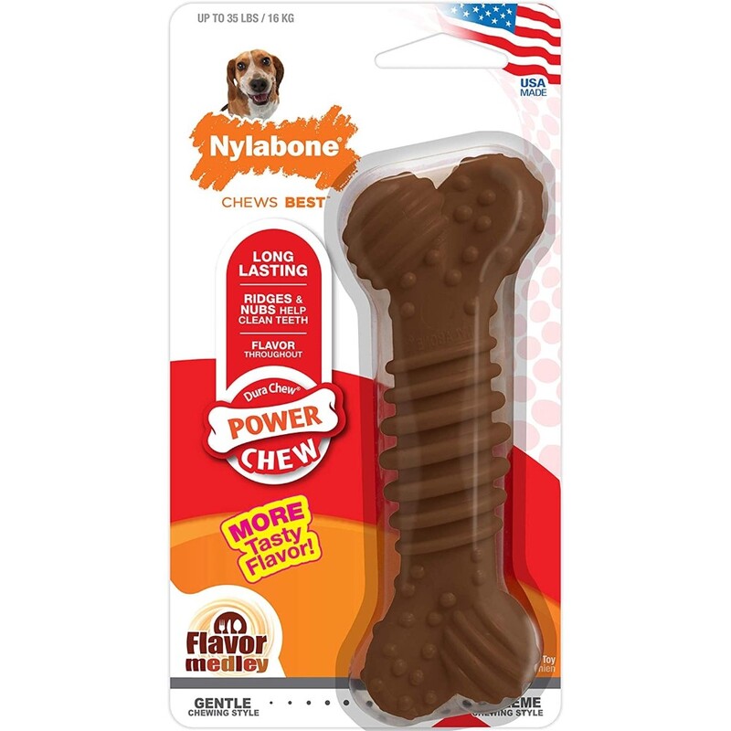 Nylabone Durachew Textured Chicken Blister Card Wolf