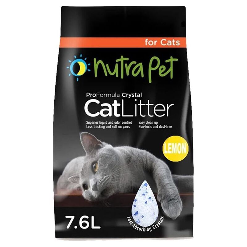 Nutrapet Cat Litter Silica Gel 7.6L Lemon Scent