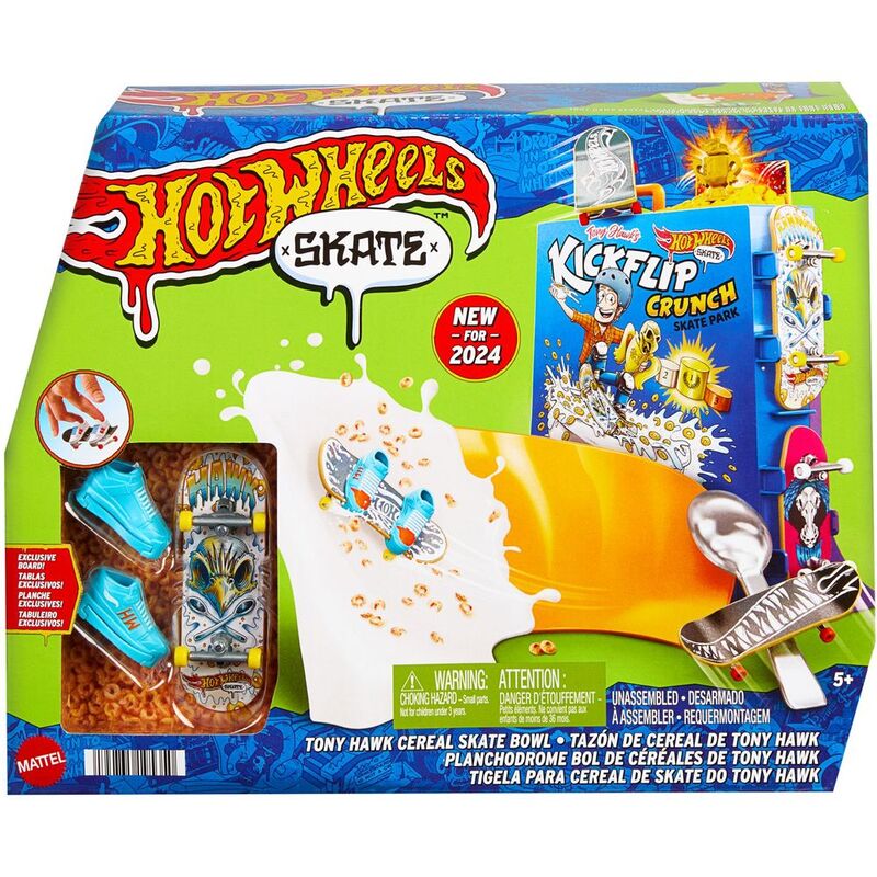 Hot Wheels Skates Tony Hawk Cereal Skate Bowl Playset HTP09