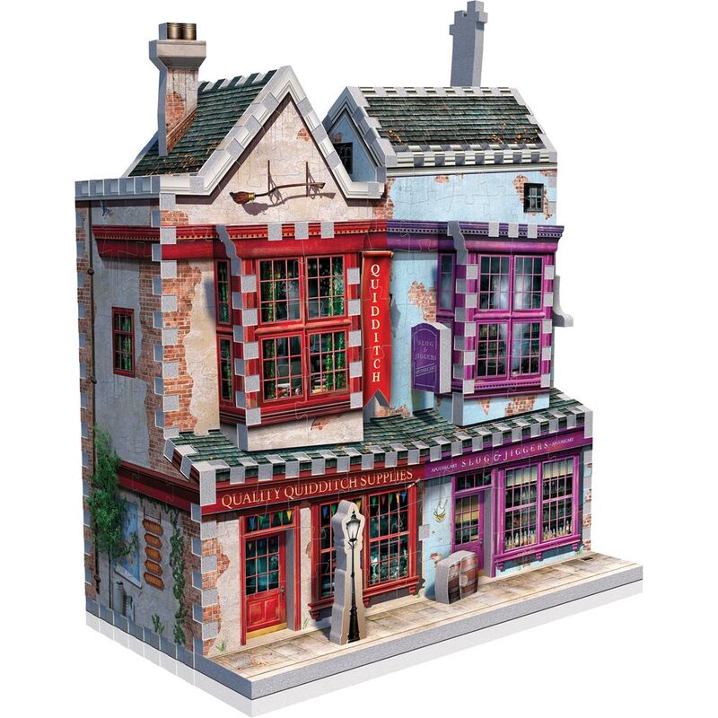 Wrebbit Harry Potter Diagon Alley Collection Quality Quidditch Supplies & Slug & Jiggers 305 Pcs 3D Puzzle