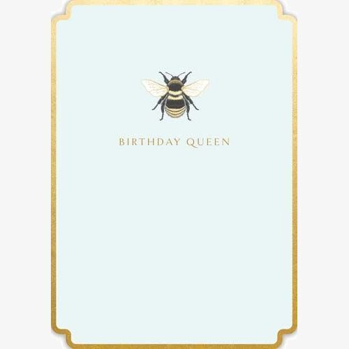 Fox & Butler Bee Birthday Queen Greeting Card (17 x 12cm)