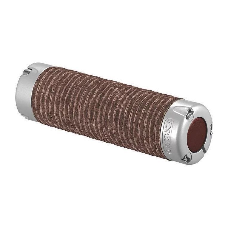 Brooks Plump Leather Grips Brown