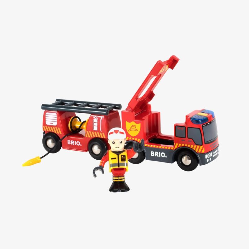 Brio World Emergency Fire Engine Kids Playset