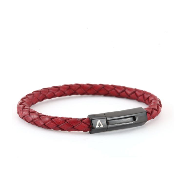 Alvarino Men's Leather Bracelet - ALV-BR164100XS