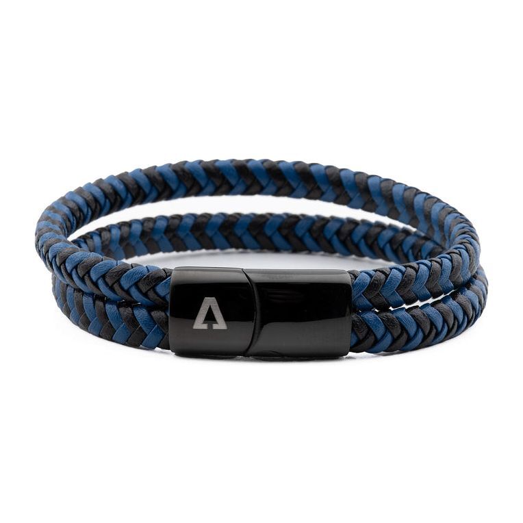 Alvarino Men's Leather Bracelet - ALV-L20138BLUXS