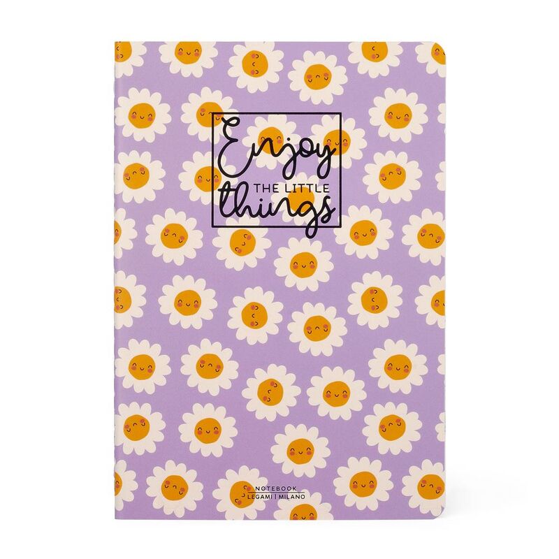 Legami Notebook - Quaderno - Medium (A5) - Lined - Daisy