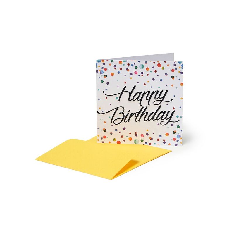 Legami Greeting Card - Small - Watercol (7 x 7 cm)