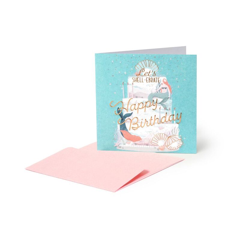 Legami Greeting Card - Small - Mermaid (7 x 7 cm)