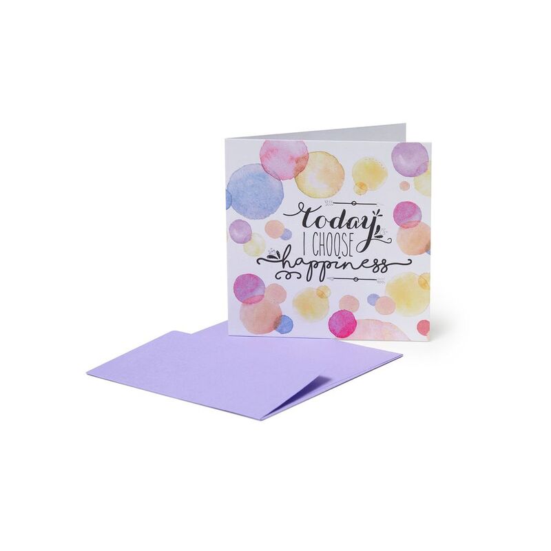Legami Greeting Card - Small - Happiness (7 x 7 cm)