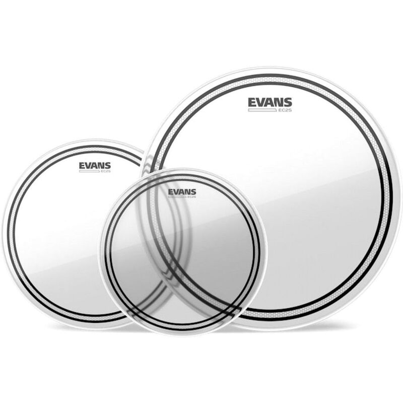 Evans EC2 Clear 3-piece Tom Batter Pack (12 / 13 / 16 inch)