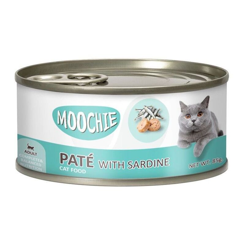 Moochie Adult Loaf with Sardine 85g Can