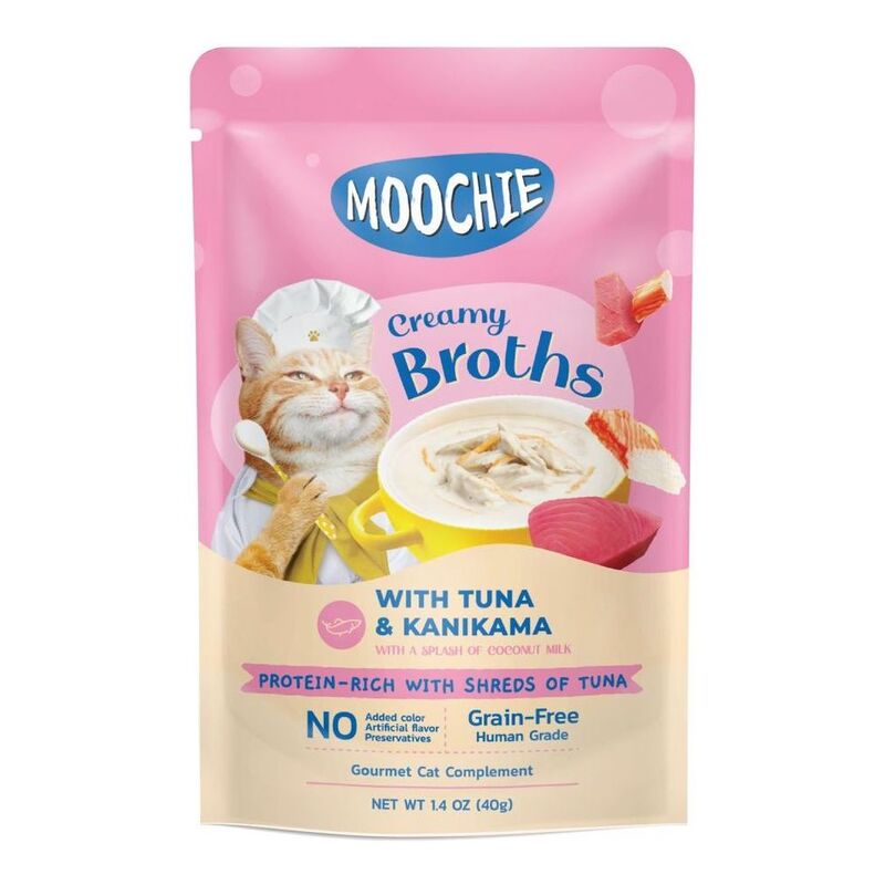 Moochie Kitten Creamy Broth with Tuna & Kanikama 40g Pouch