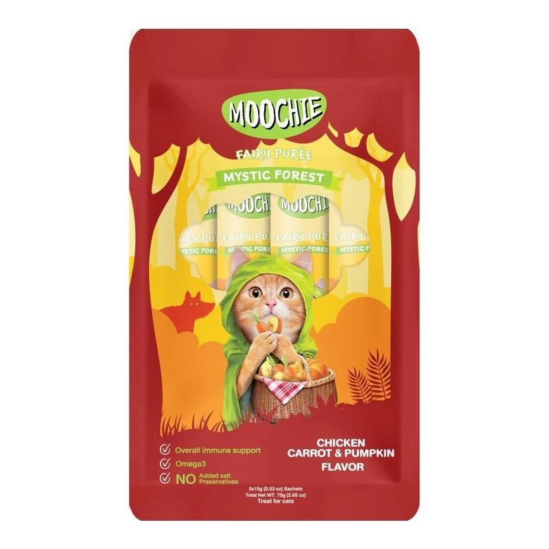 Moochie Mystic Forest Chicken Carrot & Pumpkin Flavor 15g Pouch