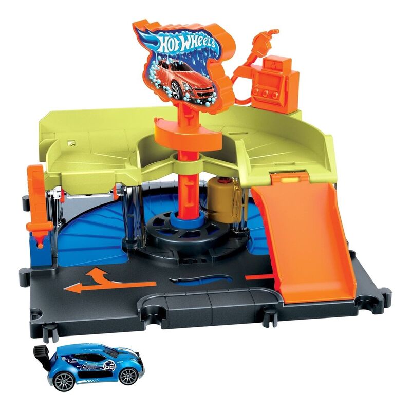 Hot Wheels City Downtown Express Car Wash Playset HDR27