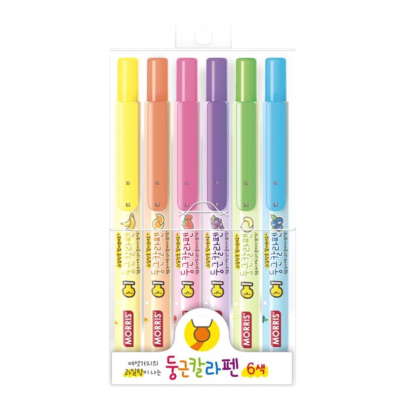 Morris Round Color Pen (Set Of 6)