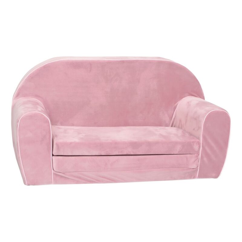 Delsit Pink Velvet Double Sofa