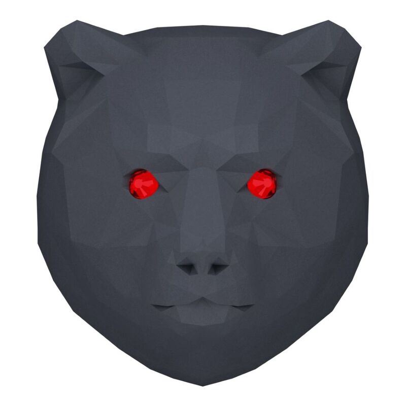 Medori 3D Bear Head Boss Analogous To Hugo Boss - Boss Bottled (No. 6) Ceramic Car Air Freshener For Vent