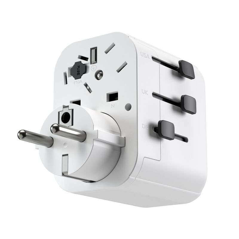 VonmAhlen Unity One World Travel Adapter - White