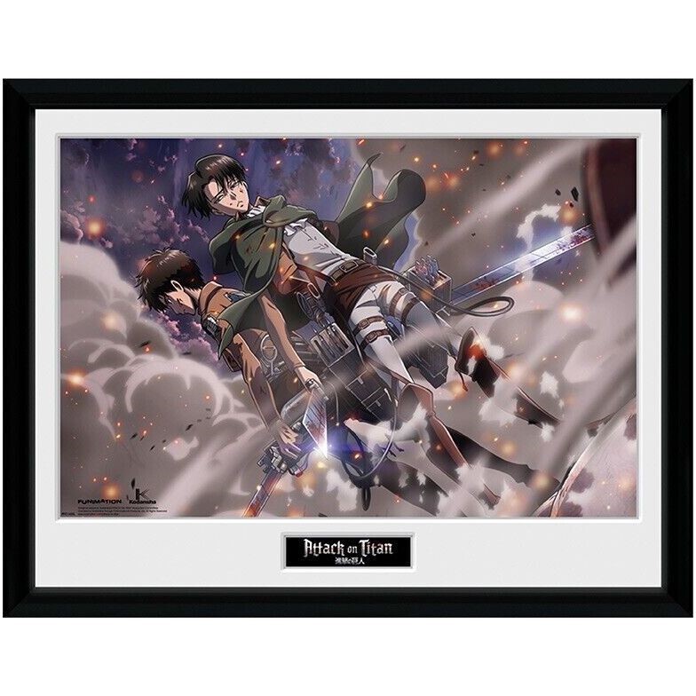 GB Eye Attack on Titan Framed Collector's Print "Smoke Blast" (30 x 40 cm)