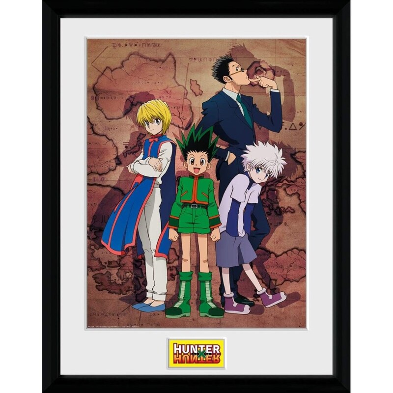 GB Eye Hunter x Hunter Framed Collector's Print "Key Art Map" (30 x 40 cm)