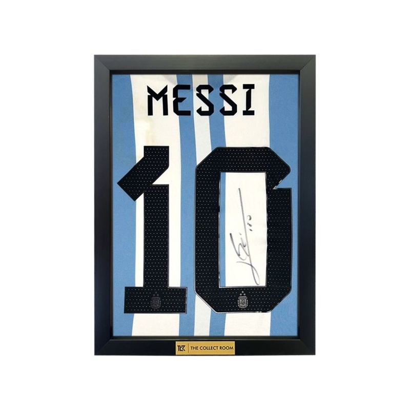The Collect Room - Lionel Messi Official Back Signed Argentina 2022 Home Jersey