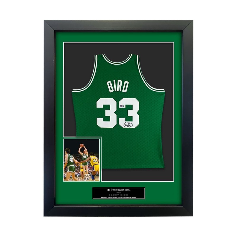 The Collect Room - Larry Bird Authentic Signed 1985 Green M&N Hwc Swingman Jersey