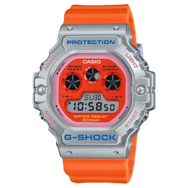 Casio G-Shock Dw-5900Eu-8A4Dr Digital Men'S Watch Orange