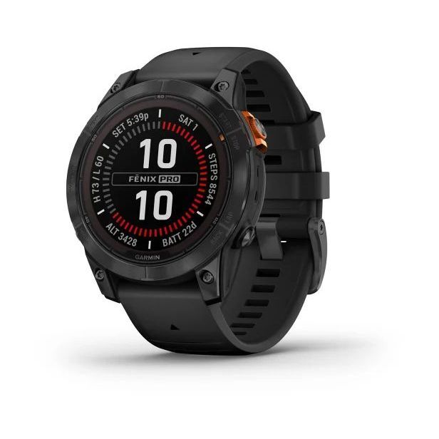 Garmin fenix 7 Pro - Solar Edition Smartwatch - Slate Grey with Black Band (47mm)