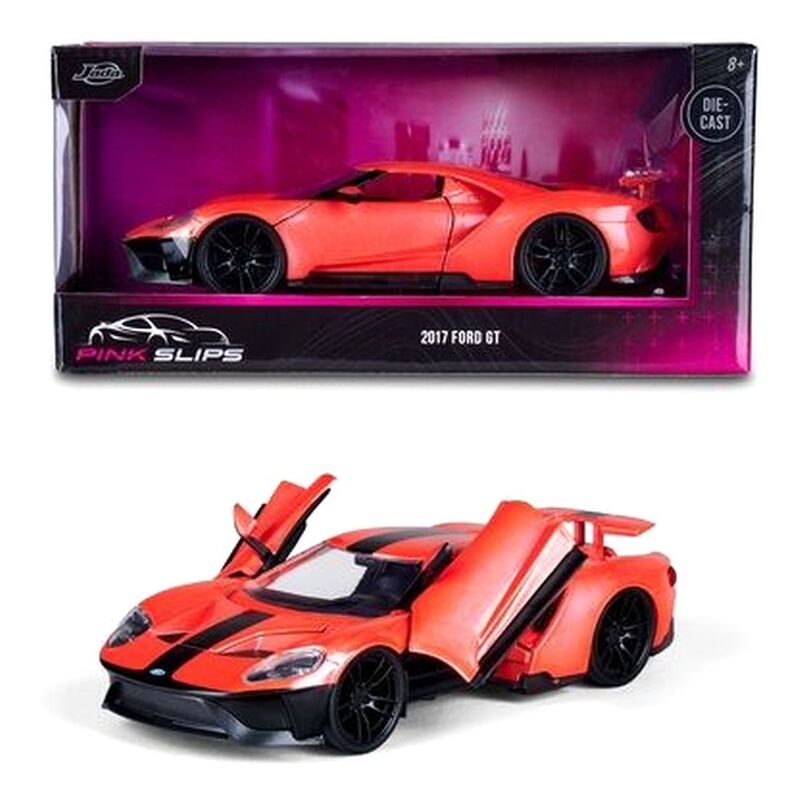 Jada Toys Pink Slips 2017 Ford GT Diecast Diecast Model Car 1.24 Scale