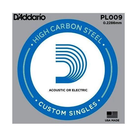 D'Addario Single Plain Steel PL009