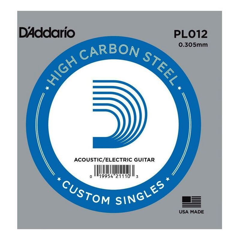 D'Addario Acoustic Single Plain Steel - 1st